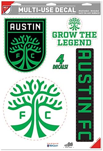 Premiership Soccer Austin FC Decal Set | Set of 4 Licensed Decals | The Poster Alternative