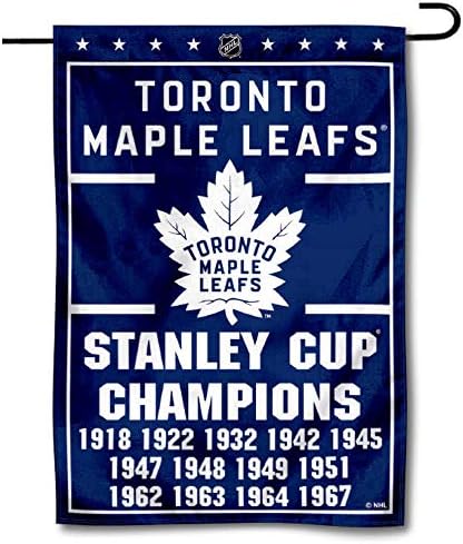 Toronto Maple Leafs 13 Time Stanley Cup Champions Double Sided Garden Flag