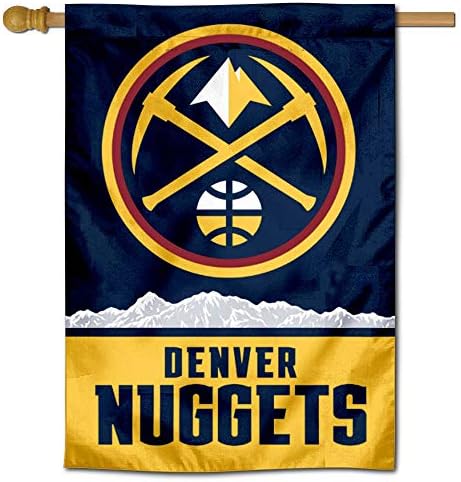 Denver Nuggets Pickaxe Logo Double Sided House Banner Flag