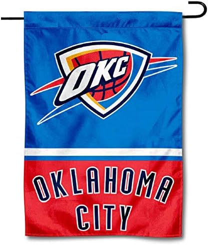 Oklahoma City Thunder Double Sided Garden Flag