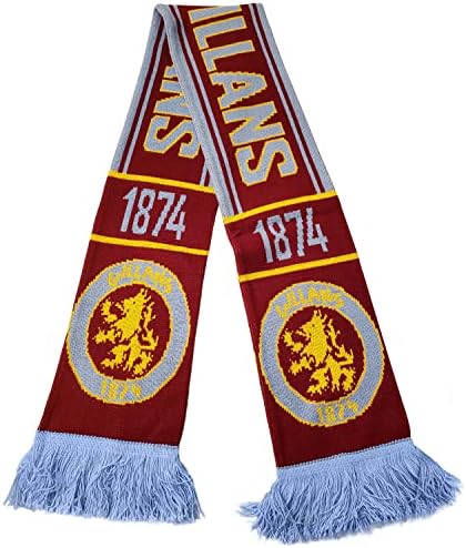 Aston Villa FC | Soccer Fan Scarf | Premium Acrylic Knit |"Villans"