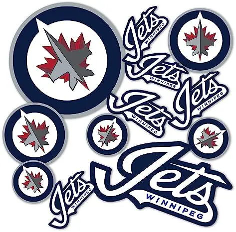 Winnipeg Jets Team NHL National Hockey League Sticker Vinyl Decal Laptop Water Bottle Car Scrapbook (Type 1-1)