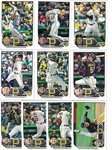 Pittsburgh Pirates / 2023 Topps Pirates Baseball Team Set (Series 1 and 2) with (22) Cards! 