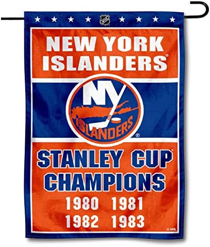 New York Islanders 4 Time Stanley Cup Champions Double Sided Garden Flag