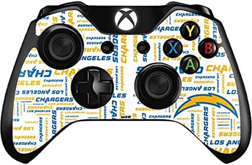 Skinit Decal Gaming Skin Compatible with Xbox One Controller - Officially Licensed NFL Los Angeles Chargers White Blast Design