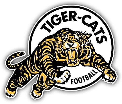 Hamilton Tiger Cats Logo Football Sport Sticker Decal Design 5'' X 4''