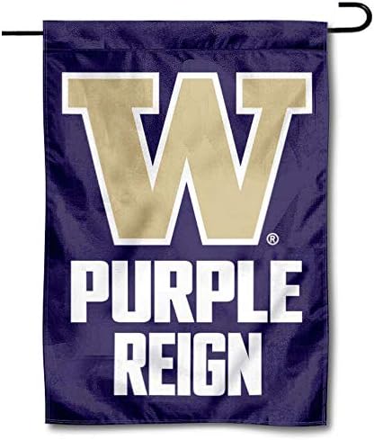 Washington Huskies Purple Reign Garden Flag