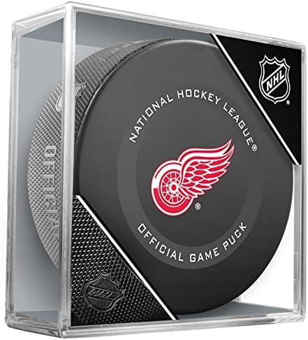Detroit Red Wings Unsigned InGlasCo 2019 Model Official Game Puck - Unsigned Pucks