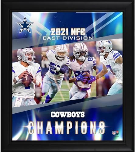 Dallas Cowboys Framed 15" x 17" 2021 NFC East Division Champions Collage - NFL Team Plaques and Collages
