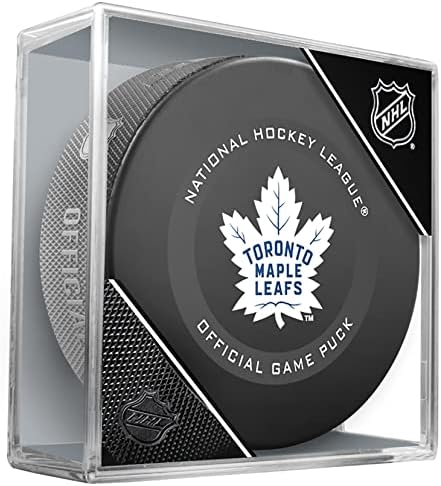 Toronto Maple Leafs Unsigned InGlasCo 2019 Model Official Game Puck - Unsigned Pucks