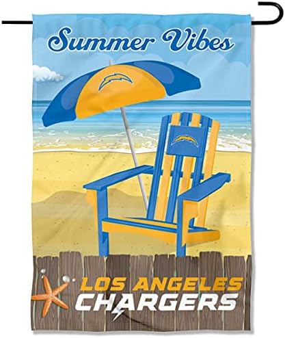 Los Angeles Chargers Summer Decorative Seasonal Garden Flag Double Sided Banner