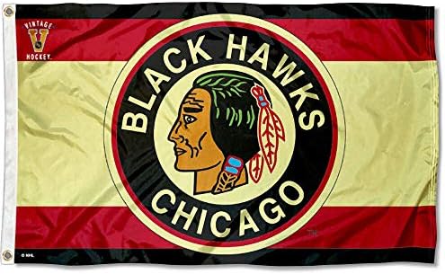 Chicago Blackhawks Vintage Throwback Flag