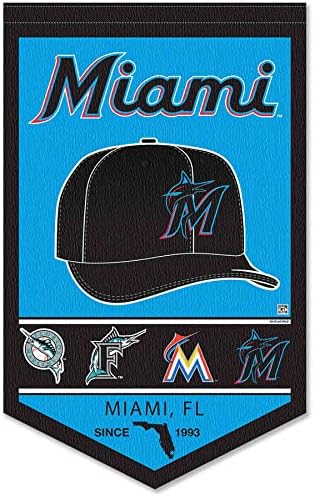 Miami Marlins Heritage History Banner Pennant