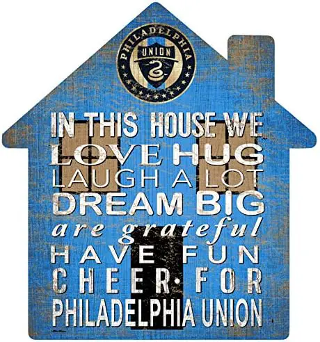 MLS Philadelphia Union Unisex Philadelphia Union House Sign, Team Color, 12 inch