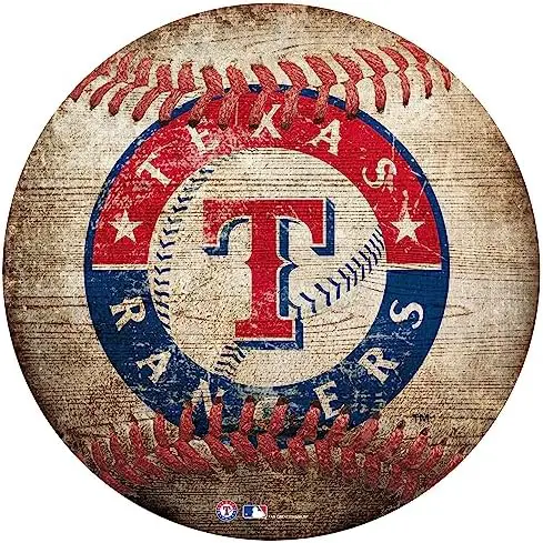Fan Creations Texas Rangers 12" Baseball Shaped Sign