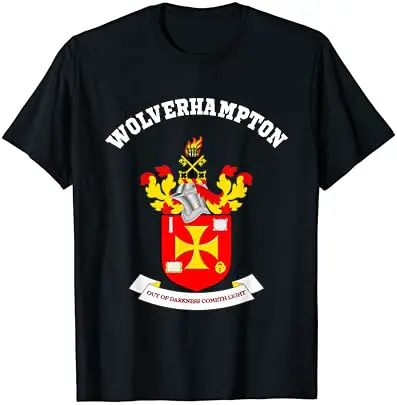 Wolverhampton T-shirt Coat of arms Tee Flag souvenir T-Shirt