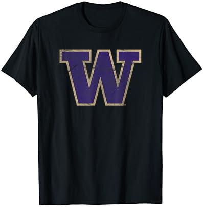 University of Washington Huskies Distressed Primary Logo T-Shirt