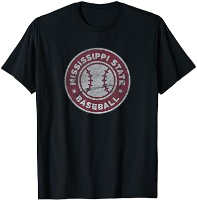Mississippi State University Bulldogs Baseball Badge T-Shirt