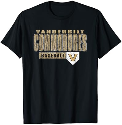 Vanderbilt Commodores Baseball Vintage Black T-Shirt