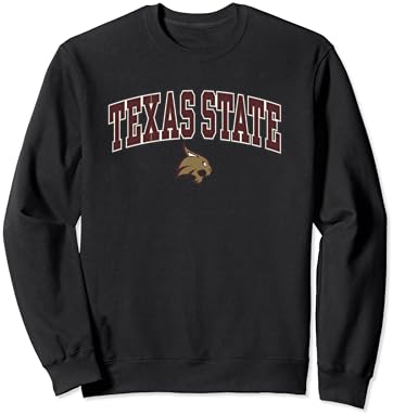 Texas State Bobcats Arch Over Black Officially Licensed Sweatshirt