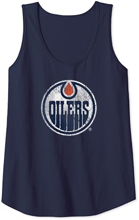 Womens NHL Edmonton Oilers Team Logo Tank Top