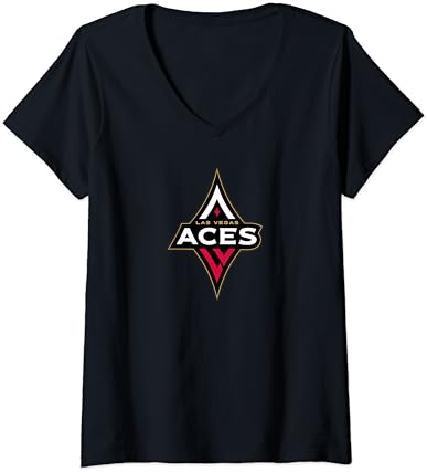 Womens WNBA Las Vegas Aces Fan Base V-Neck T-Shirt