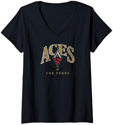 Womens WNBA Las Vegas Aces Top Class V-Neck T-Shirt