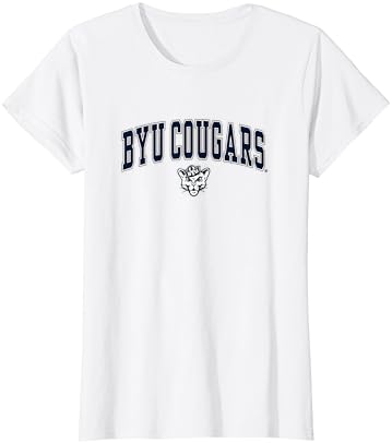 BYU Cougars Womens Arch Over White Officially Licensed T-Shirt