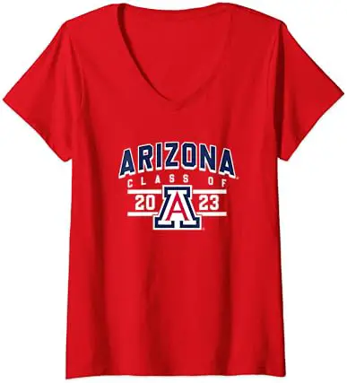 Womens University of Arizona Wildcats Class Of 2023 V-Neck T-Shirt