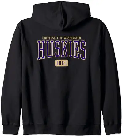 University of Washington Huskies Est. Date Zip Hoodie