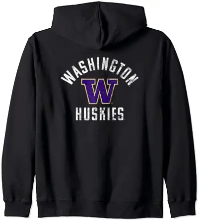 University of Washington Huskies Large Zip Hoodie