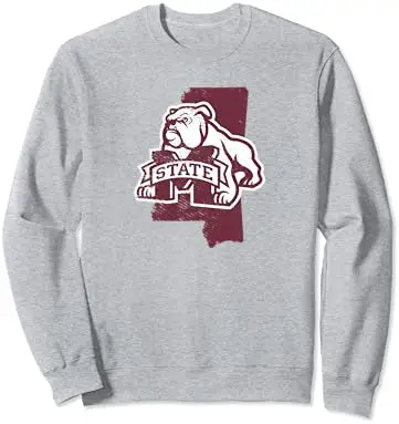 Mississippi State University Bulldogs State Shape Sweatshirt
