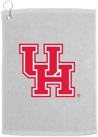 Sport Your Gear Houston Cougars Prime Logo Golf Bag Towel with Grommet White