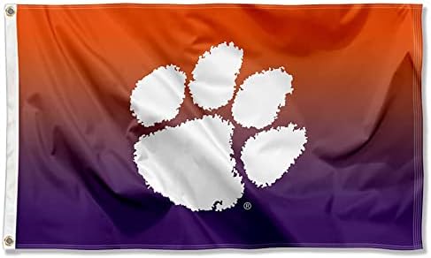 Clemson Tigers Two Tone Gradient Flag