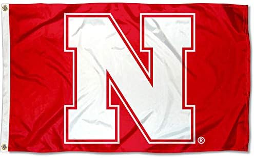 Nebraska Cornhuskers N Logo Flag