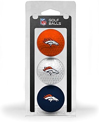 Team Golf NFL Regulation Size Golf Balls, 3 Pack, Full Color Durable Team Imprint