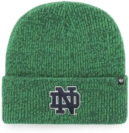 47 Brand Brain Freeze Fashion Cuff Beanie Hat - NCAA Premium Cuffed Winter Knit Toque Cap