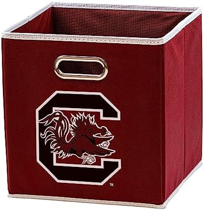 Franklin Sports NCAA College Team Fabric Storage Cubes Made to Fit Storage Bin Organizers (11x10.5x10.5)