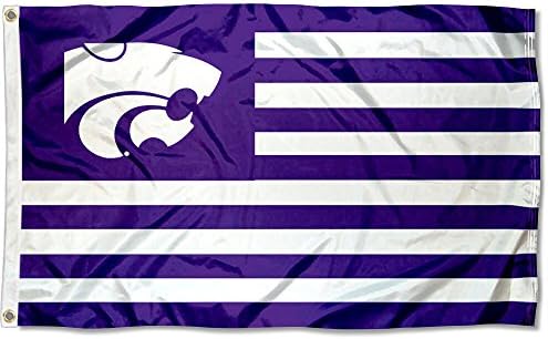 Kansas State Wildcats Stars and Stripes Nation Flag