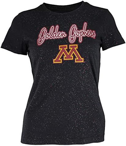 NCAA Youth Girls (7-16) Minnesota Golden Gophers Short Sleeve Sparkle Jersey Tee