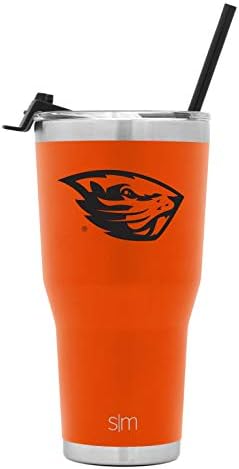 Simple Modern Officially Licensed Collegiate University Tumbler with Straw and Flip Lid Insulated Stainless Steel Thermos | Cruiser Collection | 30oz